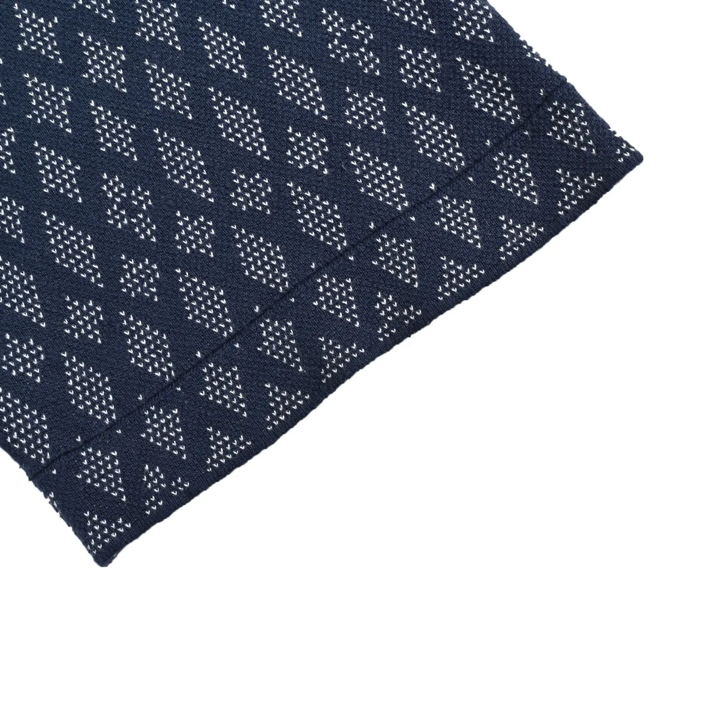 Louis Vuitton/Louis Vuitton 26ss checkerboard pattern jacquard knitted short sleeves